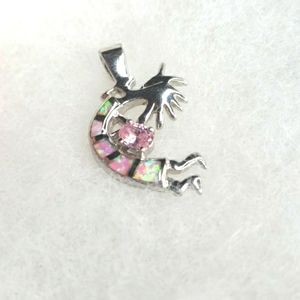 🎀Native American Pink Opal Pink Sapphaire Pendant 💗